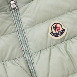 ◆키즈◆키즈 히바 질레 HIVA GILET 로고 패치 패딩 베스트 그린 1A000 19 597YF 91Z