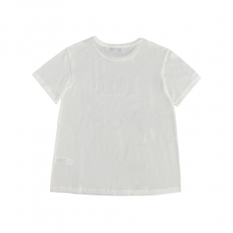 여성 로고 티셔츠 아이보리 6SBM13TEEZ 013