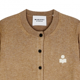 ◆당일◆26SS 모나 MONA 스몰 로고 가디건 카멜 CA0115FA C1L17E 50CM