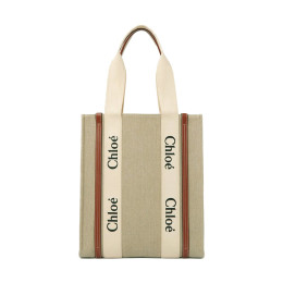◆당일◆25FW 우디 로고 토트백 세피아 브라운 CHC24SS366I26 27S