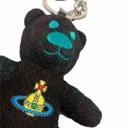 ◆당일◆26SS X 해리스 트위드 테디 베어 키링 다크체크 82120005U W018E K201