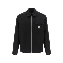 26SS 로고 패치 집업 셔츠 자켓 블랙  2F000 23 57448 999
