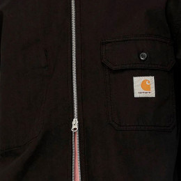◆당일◆24SS 가먼트 다이드 로고 패치 셔츠 집업 자켓 블랙 I033276 89GD