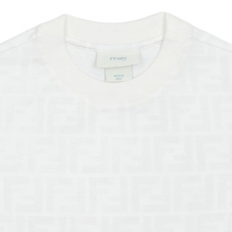 ◆키즈◆여성 FF 프린팅 패턴 반팔 화이트 JUI181 ATRV F0TU9