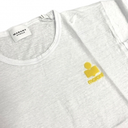 ◆당일◆26SS 콜디아 KOLDIA 린넨 반팔 티셔츠 화이트/옐로우 TS0315FA A1M09E WHYW