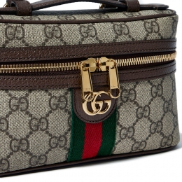 26SS GG 오피디아 스몰 배니티 핸드백 베이지/다크브라운 838491 FAE0P 9746
