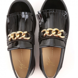 ◆12주년◆여성 메이 런던 체인 슬립온 블랙 RW70014 NERO