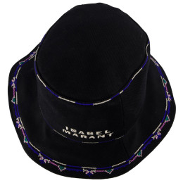 ◆당일◆24SS HALENA 로고 자수 버킷햇 블랙 CU049XFA B1C11A 01BK