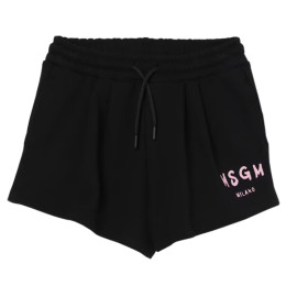 ◆키즈◆25SS 키즈 로고 밴딩 프린트 버뮤다 숏팬츠 블랙/핑크 S5MSJGSH092 11075