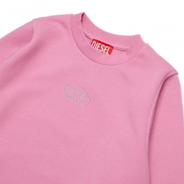 ◆키즈◆24FW 여성 큐빅 로고 맨투맨 핑크 J01952 KYAQK K325