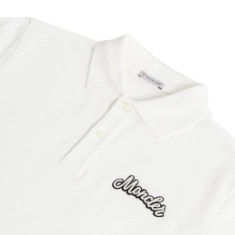 ◆당일◆25SS 로고 자수 폴로 티셔츠 화이트 8A000 06 899UR 034