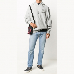 ◆11주년◆로고 프린팅 기모 후드티 그레이 FLH0001