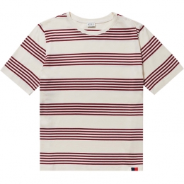 ◆당일◆23SS 모던 번들 스트라이프 티셔츠 크림/포트 MS04S4 CREAM/PORT