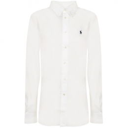 ◆당일◆24FW 포니 자수 클래식 셔츠 화이트 211941509 002