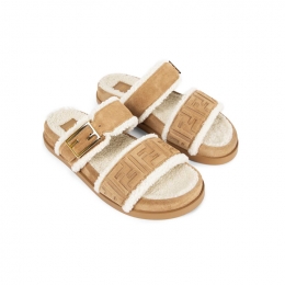 ◆당일◆26SS FF 엠보 로고 샌들 브라운 8X8710 AY9R F1TOO