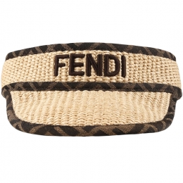 ◆키즈◆25SS 키즈 로고 자수 라피아 썬캡 네추럴 JUP035 AULR F0GUU