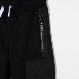 ◆키즈◆21FW 키즈 로고 디테일 카고 트랙 팬츠 블랙 H24135 09B