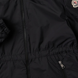 여성 웨테 WETE 로고 패치 백 플리츠 후드자켓 블랙 1A000 84 53A5E 999