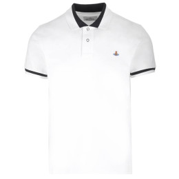 ◆당일◆24SS ORB 로고 자수 클래식 폴로 티셔츠 화이트 2H01000I J0009 A401