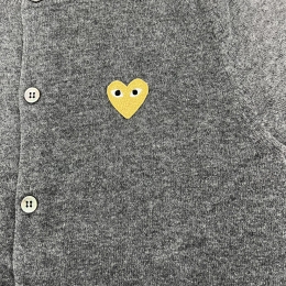 ◆당일◆26SS 골드 하트 와펜 패치 가디건 그레이 AX-N049-051-3