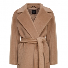 ◆당일◆25FW 템페라 TEMPERA 벨티드 울 코트 카멜 2525016082 026