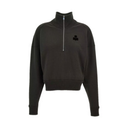 ◆당일◆26SS 로스 ROSS 하이넥 반집업 맨투맨 페이드블랙 SW0093FA A1M07E 02FK