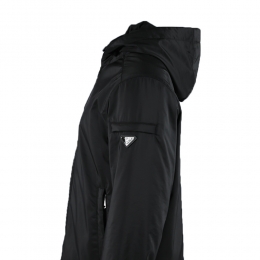 26SS 삼각로고 경량 후드 패딩 자켓 블랙 SGM242 106O F0002