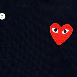 ◆당일◆26SS 레드 와펜 카라 티셔츠 네이비 AX-T006-051-2