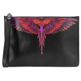 ◆11주년◆레드 윙 카운티 클러치백 블랙 CMNA013R20LEA001 1025