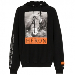 ◆11주년◆로고 프린팅 후드티 블랙 HMBB001F18601015 1088