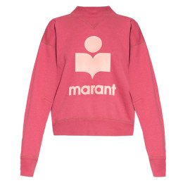 ◆13주년◆모비 MOBY 벨벳 로고 맨투맨 로즈우드 SW0361 22A044E 40RW