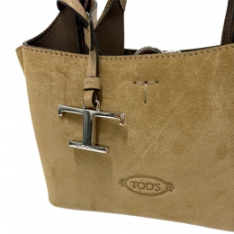 ◆당일◆25FW 타임리스 로고 마이크로 스웨이드 토트&크로스백 브라운 XBWAPAFL000 P3A 4L20