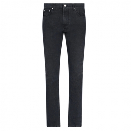 ◆12주년◆로고 패치 미드라이즈 슬림핏 진 다크그레이 631650 QPY77 1001