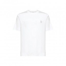 26SS 로고 프린트 티셔츠 화이트 M0B138440 CK640