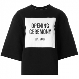 ◆12주년◆박스로고 컷오프 기모 반팔티 블랙 PE000235200 001