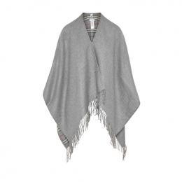 ◆당일◆25FW 빈티지 체크 리버시블 케이프 그레이 8071675