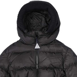 ◆키즈◆22FW 여성 로고 벨티드 후드 롱 패딩 블랙 1C000 06 54155 999