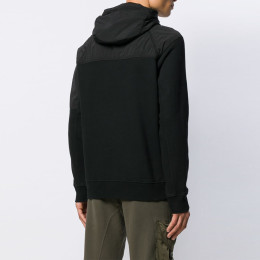 ◆11주년◆렌즈 브러시트 플리스 믹스 후드티 블랙 07CMSS115A 005114M 999