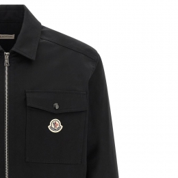 26SS 로고 패치 집업 셔츠 자켓 블랙  2F000 23 57448 999
