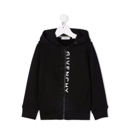 ◆키즈◆21FW 키즈 더블 로고 후드집업 블랙 H25260 09B