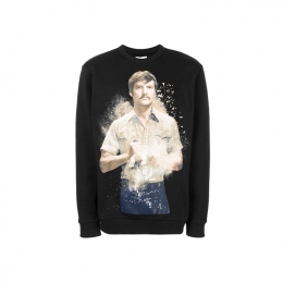 ◆15주년◆PENA 프린팅 맨투맨 블랙 NUS18442 009