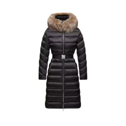 ◆당일◆24FW LEERSIE 로고 패치 벨티드 패딩자켓 블랙 1C000 45 59685 99M