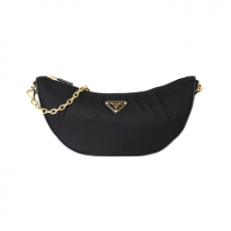 ◆당일◆26SS 금장로고 드뮈룬 나일론 체인 숄더백 블랙 1BH222 R064 F0002