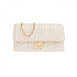 ◆당일◆26SS FF 로고 바게트 체인 월렛 숄더&크로스백 아이보리 8M0498 AAJD F0VWM