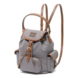 ◆당일◆25FW 시그니처 로고 캔버스 미디엄 백팩 그레이 5BZ043 2IBQ F04KC