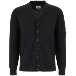 ◆당일◆25SS 렌즈 와펜 브이넥 가디건 블랙 18CMKN076A 004037A 999