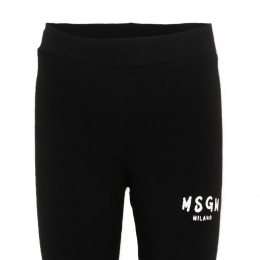 키즈 로고 스트레치 져지 레깅스 팬츠 블랙 S6MSJGLG067 110