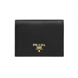 ◆당일◆26SS 사피아노 금장로고 코인 반지갑 블랙 1MV204 QWA F0002