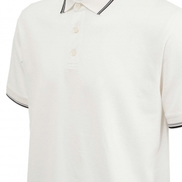 ◆12주년◆라이닝 카라 티셔츠 화이트 UG526 747 N00