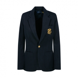 ◆당일◆26SS 로고 자수 금장 버튼 블레이저 자켓 네이비 211795348 002